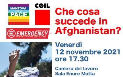 Venerdì 12 novembre 2021: CHE COSA SUCCEDE IN AFGHANISTAN?