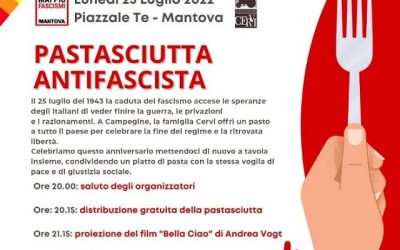 Pastasciutta antifascista nel piazzale del Te