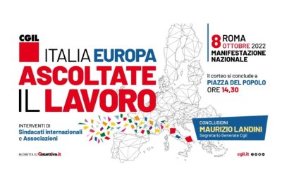 8 ottobre: Manifestazione Nazionale CGIL a Roma