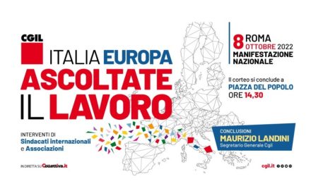 8 ottobre: Manifestazione Nazionale CGIL a Roma