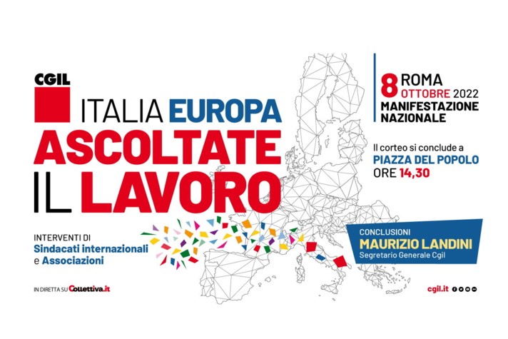 8 ottobre: Manifestazione Nazionale CGIL a Roma