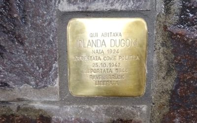 Posata la pietra d’inciampo in memoria di Jolanda Dugoni che conobbe gli orrori del campo di concentramento e li testimoniò