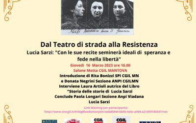 Dal Teatro di Strada alla Resistenza, alla Cgil focus sulla figura di Lucia Sarzi