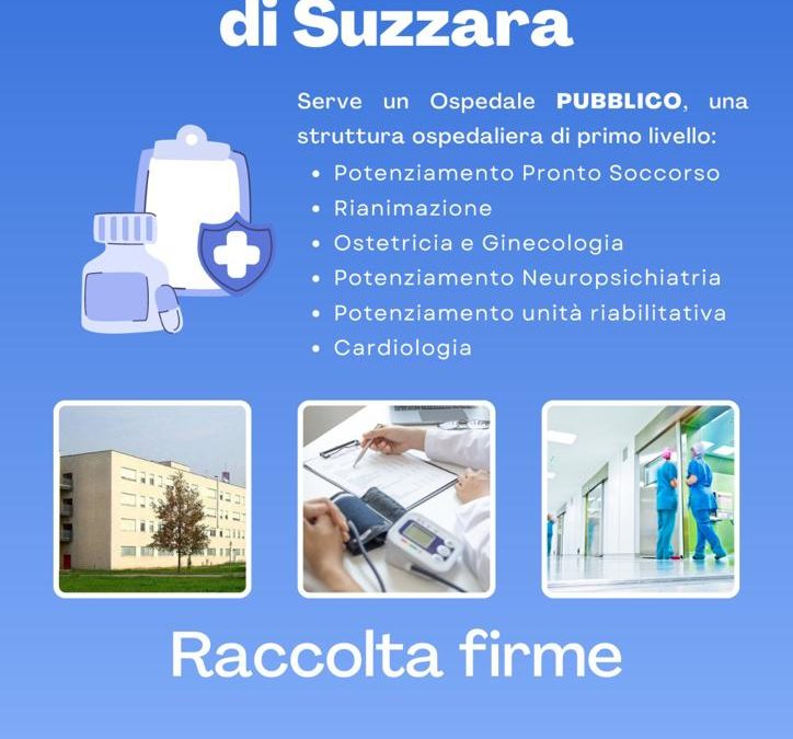 Ospedale di Suzzara torni pubblico, al via raccolta firme anche online