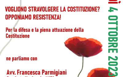 “Vogliono stravolgere la Costituzione? Opponiamo Resistenza!”: il 4 ottobre alla Cgil di Mantova incontro con la costituzionalista Parmigiani dell’Anpi nazionale