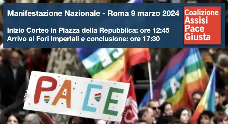 Manifestazione Nazionale per la Pace, oltre 100 mantovani a Roma