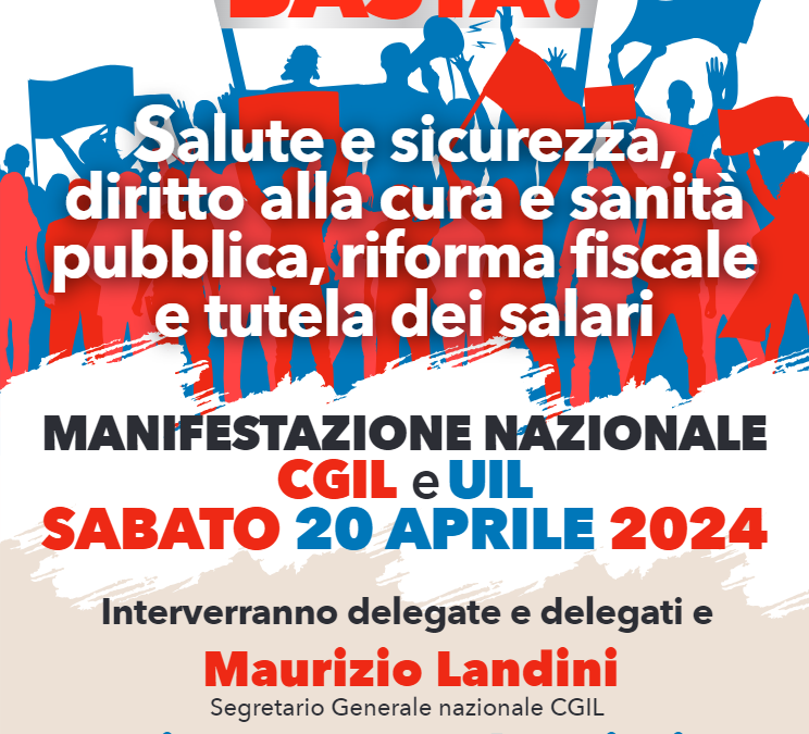 Diritto alla salute, sicurezza sul lavoro, fisco e bassi salari: Cgil e Uil il 20 aprile manifestano a Roma