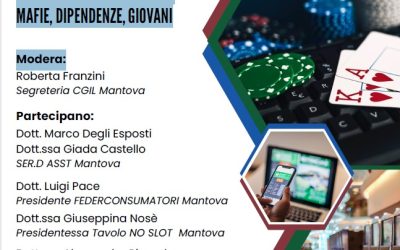 Gioco d’azzardo online in crescita a Mantova: il 2 ottobre in Cgil il convegno sul libro nero dell’azzardo