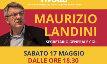 Referendum Cinque SI, sabato 17 maggio Maurizio Landini in piazza Sordello
