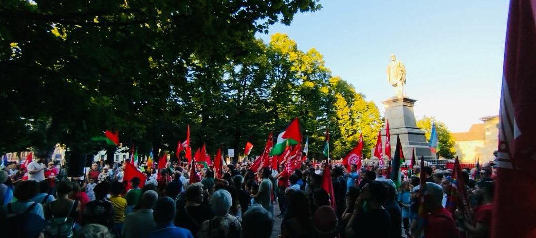 Mille persone in piazza per Gaza