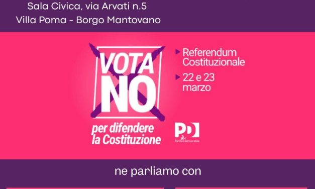 No alla riforma della giustizia, le iniziative del Comitato del NO: il 19 febbraio a Villa Poma c’è Benedetta Tobagi