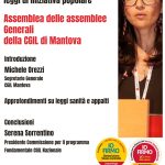 Assemblea delle Assemblee generali Cgil di Mantova Venerdì 15 maggio al Mamu e lancio raccolta firme per proposta legge di iniziativa popolare su sanità e appalti