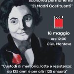 Alla Cgil di Mantova inaugura la mostra permanente “21 madri costituenti” realizzata dalle studentesse e dagli studenti del Liceo Artistico Greggiati di Ostiglia.