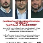 Lunedì 18 maggio alla Cgil di Mantova dibattito con i candidati sindaco dell’area progressista