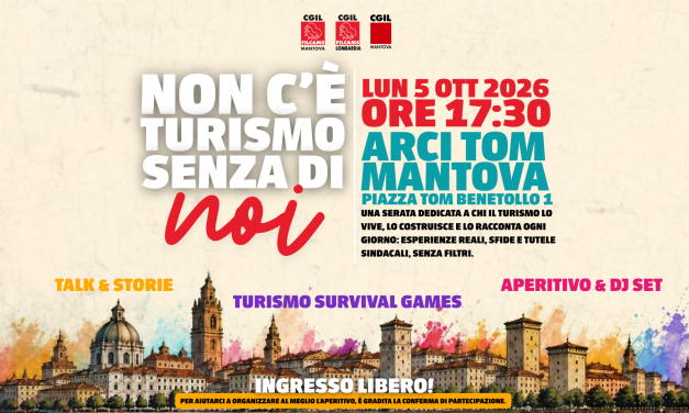 “Non c’è turismo senza di noi”: lunedì 5 ottobre all’Arci Tom l’iniziativa della Filcams pensata per dare voce a chi lavora nel settore